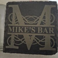 Monogram Slate Coaster 1-Each