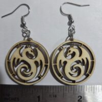 Earrings - Dragon Circle v1