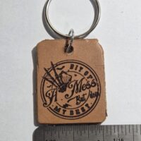 Leather Key Chain - Skull Funny